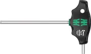 Wera 454 HF Hex-Plus T-Handle Hexagon Screwdriver, 6 mm Tip Size x 150 mm Blade Length