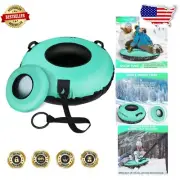Heavy Duty Inflatable 40" Snow Tube for Ultimate Sledding Fun - Mint Green
