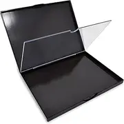 The Adept Palette in Singularity Black - Double Sided Magnetic Empty Palette with Divider, Holds Over 100 Single Round Standard Sized Eyeshadow Pans, Hardshell Case