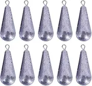 Lead Drop Shot Sinkers - Fishing Drop Weights, Teardrop Shape Rigs | Precision Fishing Tackle Tools, 360 Swivel Fishing Setup, Bass Rig Accessories for Freshwater Fishing Trips