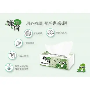 【GREEN LOTUS 綠荷】(特惠)柔韌抽取式花紋衛生紙100抽X100包/箱