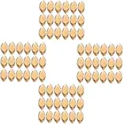 CLISPEED 200pcs Acrylic Drill DIY Sewing Supplies for Clothes Accessories Flat Back Rhinestones Light Gold for Crafting and Dress Embellishments