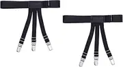 [Hailong Ming] 2x High -end Shirt Remains Holder Shirts Leg Jarretel Jarretier with Adjustable Elastic Strap And Not of