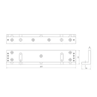 昌運監視器 PONGEE Pegasus PG-BLO110A 磁力鎖L型支架 適用PML-1100/PML-1101