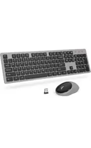 Keyboard and Mouse, USB Wireless Computer with Silent Key NEW In BOX