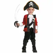 El Captain Pirate Captain Story Book Week Deluxe Toddler Boys Costume 3T - 4T
