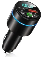 FM Transmitter for Car Bluetooth 5.3, [All-Metal] PD 30W & QC3.0 18W Fast Car...