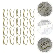 50 Pcs Curtain Hook Drapery Hooks for Curtains Shower Stainless Steel