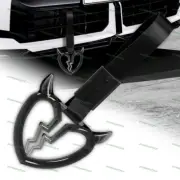 Black Crystal Devil Broken Heart JDM Ring Tsurikawa Bus Car Strap -BK Nylon X1