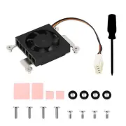 Dedicated Cooling Fan Thermal Tapes Heatsinks Metal Frame for Raspberry Pi 4 CM4
