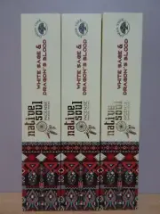 White Sage & Dragon's Blood ~ Smudge Sticks 3 x Green Tree- Native Soul Incense
