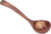 Wooden Ladle, Wooden Soup Spoon, Wood Soup Ladle Serving Spoons with Long Handle Spoons for Cooking Serving Spoon Long Handle Large Ladles for Cooking(L)