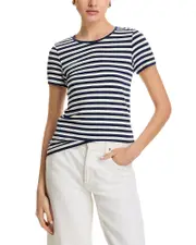 Majestic Filatures Striped Crewneck Tee