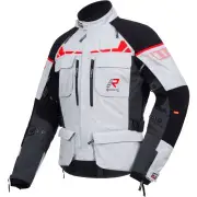 Ecuado-R Black Grey Red Motorcycle Textile Jacket