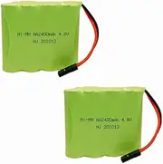 CBB 4.8V 2400mAh NiMH Receiver Battery Pack Rechargeable AA Battery with Hitec Connectors for Receiver RC Toys