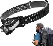 Hat Flashlight Clip On | 200Lm Hat Flashlight - Rechargeable 1000mAh Battery Outdoor Headlamp for Outdoor Activities Hunting Camping