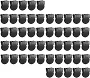 STARTIST Cubicle Clips Fabric Partition Panel Messages Hooks Easy to Use Black Home Use Multipurpose Practical Fabric Panel Wall Clips, 50pcs
