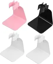 NIYANGLE Mini Nail Light Stand Handheld Gel Nail Lamp Holder 4pcs Set Black White Pink