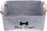 Dog Toy Basket- Pet Storage Bin, Dog Toy Storage Bin for Organizing Pet Toys and