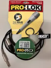 New PRO-LOK 1/4" TS to XLR Audio InterConnect Studio Stage Pro-Audio Cable