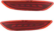 Tail Light Assembly 2pieces Car Light For City For Grace 2014 2015 2016 Reflector LED Rear Fog Lamp Bumper Light Brake Light Turn Signal Light LED Rear Lights(Red Cover,3 Functions)