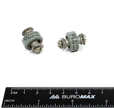 2pcs Doorknob Capacitor 100pF 3.5kV 4kVAR High Voltage Ceramic K15Y-1 USSR NOS