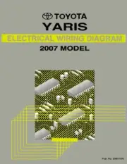 2007 Toyota Yaris Wiring Diagrams Schematics Layout Factory OEM
