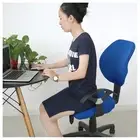 Office Swivel Chair Computer Chair Split Back Cover Purple