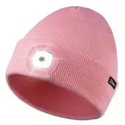 Unisex Beanie with The Light,Gifts for Men Dad Father, USB One Size Pink