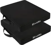 Kirvoita Stadium Seat Cushion, Bleacher Cushion, Kayak Seat Cushion, Portable and Extra Thick Stadium Cushion, for Any Outdoor Events Use (Black)