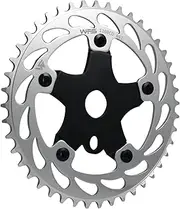 Helix Chainring w/Spider Sprocket 44T 1/8" 110mm BCD 5 Arm Hole Old School BMX, Silver, WFS3065-BO