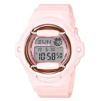 在飛比找momo購物網優惠-【CASIO 卡西歐】送禮首選 女錶 粉紅色系列 電子發光體