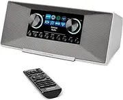 MEDION P85289 Internet Radio with DAB+ (WLAN, FM, Spotify Connect, Amazon Music, DLNA, USB, Headphone Jack, AUX, LAN, Sleep Timer) White