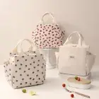 Corduroy Lunch Box Storage Bag Picnic Handbag for Kid School