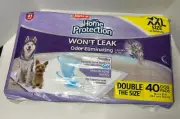 Hartz 40 PACK Home Protection Lavender Scent Odor-Eliminating Dog Pads XXL 30x30