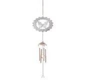Wind Chimes Rose Gold Bells Hanging - Butterfly