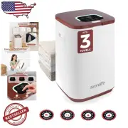 Efficient Towel Warmer with LED Display & Timer - Perfect for Spa-Like Comfort