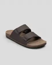 [Reef] Reef Men's Ojai Two Bar Sandals in Brown Leather Size 11 11 Brown Leather