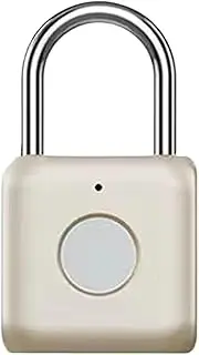 [Uonguon] Advanced Fingerprint Smart Padlock | Keyless Biometric Lock for Suitcases, Bookcases, and Backpacks | Thumbprint Padlock for School and Travel | Secure Your Belongings with Cutting-Edge
