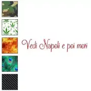 Vedi Napoli E Poi Mori Italy, Vinyl Decal Sticker, 40 Patterns & 3 Sizes, #3760