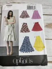 Vogue 8882 Pattern Misses Flared Skirts 14-22 Uncut