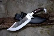 12 inches Long Blade Eagle Bowie-Hand forged knife-Hunting and camping knife