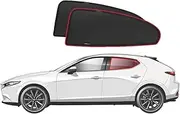 Genuine SNAPSHADES Car Rear Window Shades for Mazda 3 Hatchback 4th Gen (BP; 2019-Present)