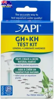 API GH & KH Test Kit Aquarium Water Hardness Testing for Freshwater & Saltwater