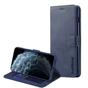 For Apple iPhone 11 Pro Case, SupRShield Wallet Leather Flip Magnetic Stand Case Cover For Apple (Navy Blue)