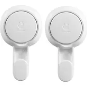 2Pcs Strong Traceless Suction Cup Hook Bathroom Adhesive Hook Kitchen Hook