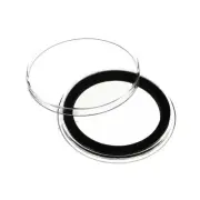 25 Air-Tite 38mm Black Ring 1oz Silver Dollar & Britannia Coin Capsule Holders