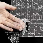 Jigsaw Puzzles 121 Pieces for Adult Challenging Sensory Acrylic Clear Puzzle Set