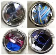 3 Piece Stainless Steel Canister Set With Clear Lids - U-81030-86