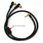 Professional 3.5mm Jack To Dual RCA Audio Cable Pure Copper AUX Universal